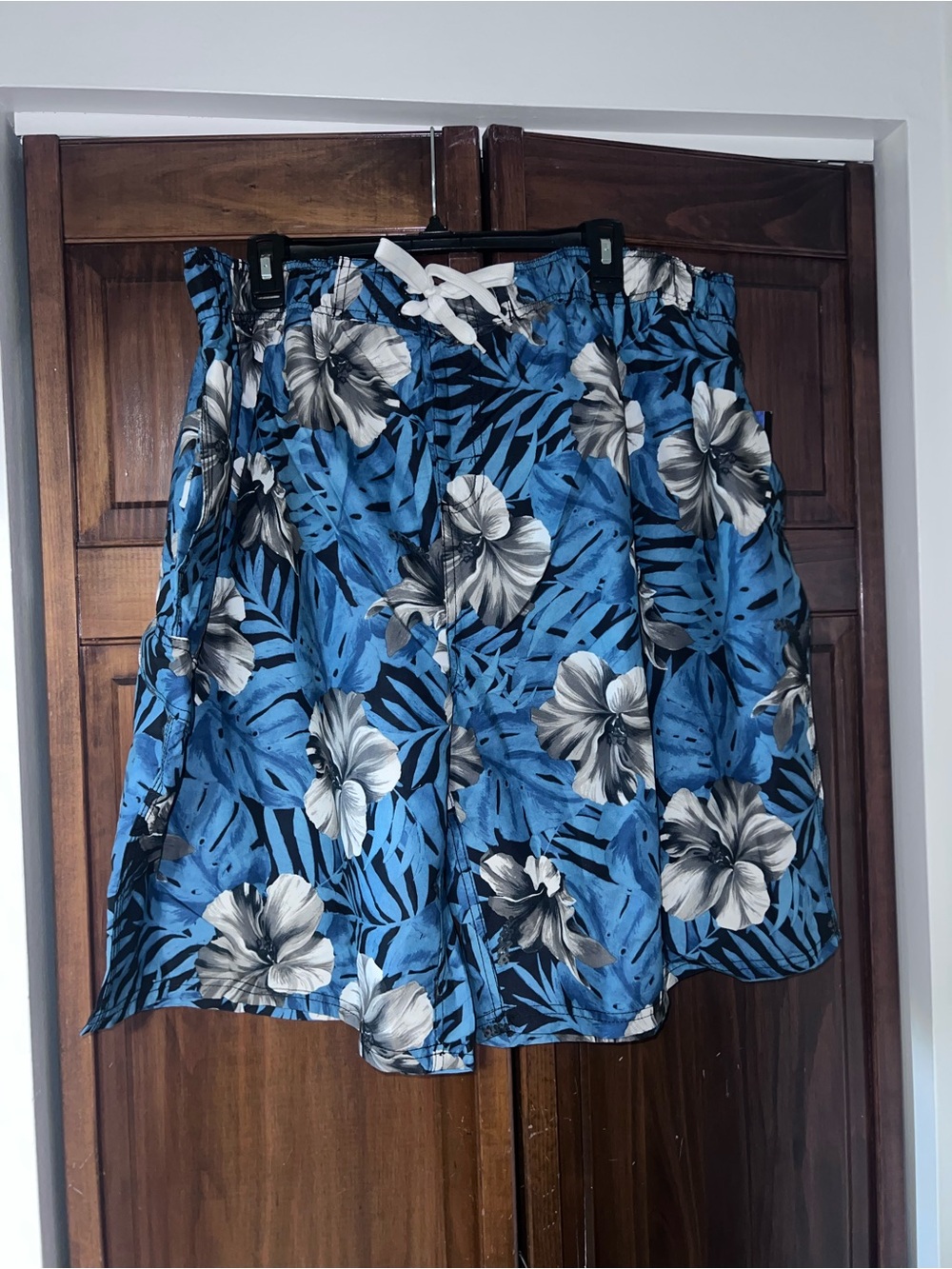 Kanu Surf Black and Denim Tropical Swim Shorts